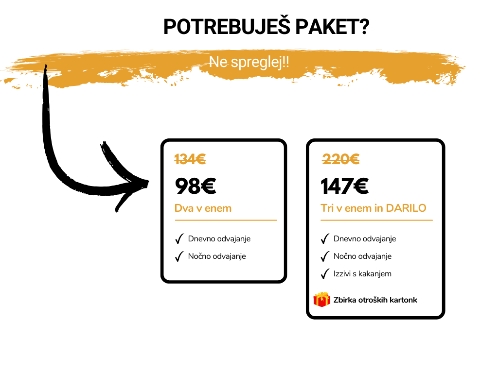 paket odvajanje od plenic